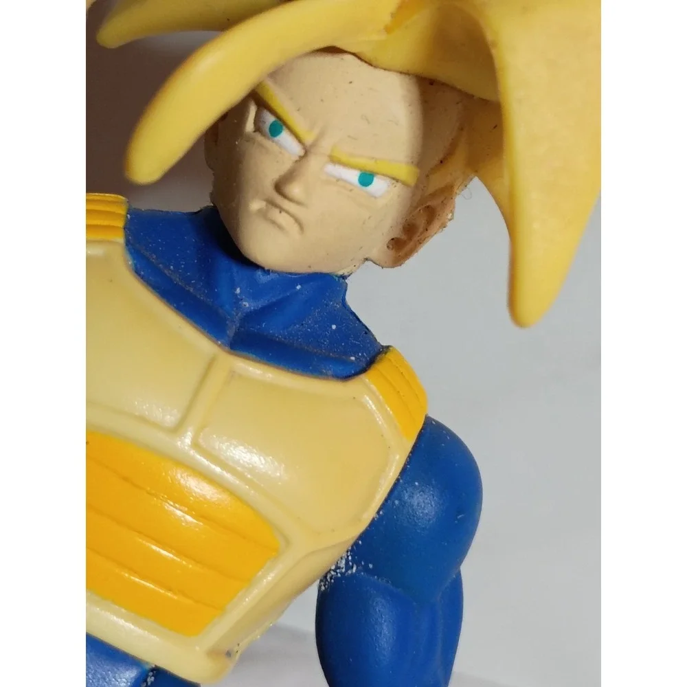Vintage 2001 Dragon Ball Z Super Saiyan Trunks Action Figure with Energy Blast